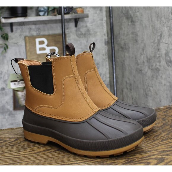 Goodfellow & Co Mens Spencer Winter Chelsea Boots 91112080 Brown 10 - Picture 1 of 10